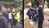 صراع عنيف يحدث بداخل القنصلية الصينية في مانشستر
