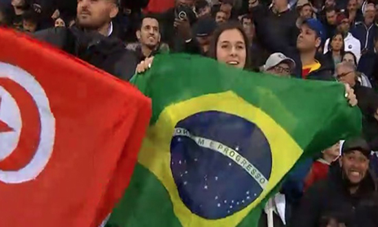 البرازيل يفوز على المنتخب التونسي في مقابلة ودية