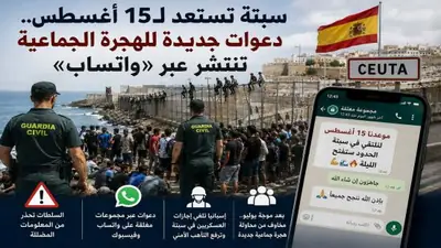 سبتة: دعوات جديدة للهجرة الجماعية تنتشر عبر واتساب