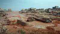 عاصفة دانيال أصابت شرق ليبيا وإستهدفت مدينة درنا