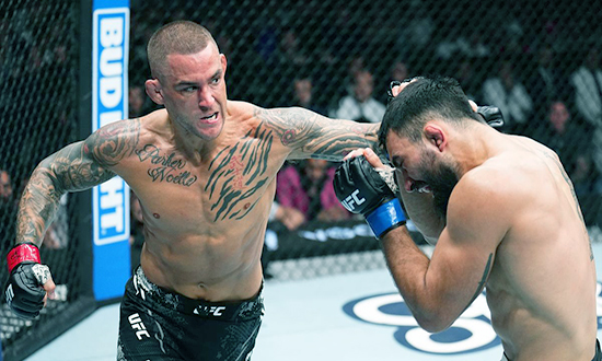 رياضة MMA : داستن بوارييه يفوز على الفرنسي بالضربة القاضية خلال الشوط الثاني