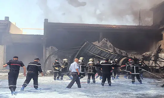 Incendie dans un centre commercial a Blida