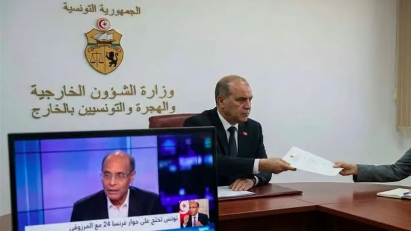 تونس: دعوات المرزوقي عبر قناة فرانس 24 تمس السيادة