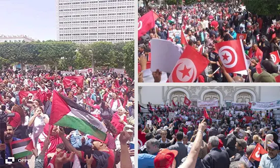 Manifs du premier Mai a Tunis