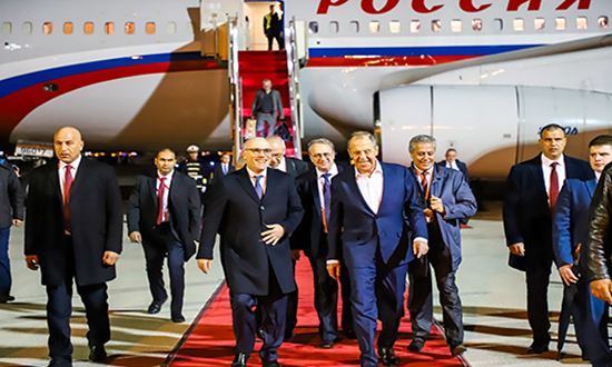 الوزير الروسي سيرغي لافروف في تونس