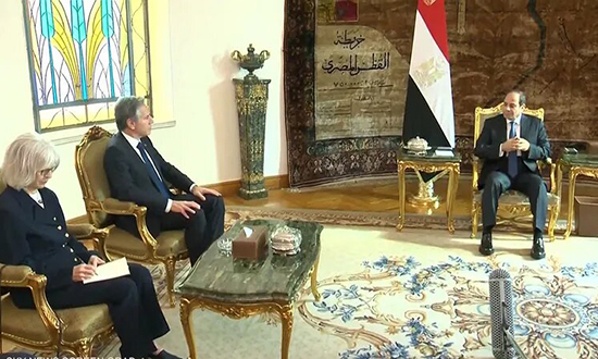 الرئيس السيسي ينطق بالحقيقة أمام وزير خارجية أمريكا