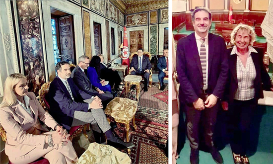 مجلس النواب التونسي يستقبل ستيفانيا كراكسي