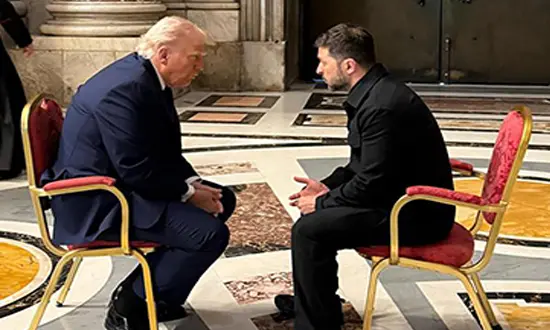 Trump et Zelinsky au Vatican