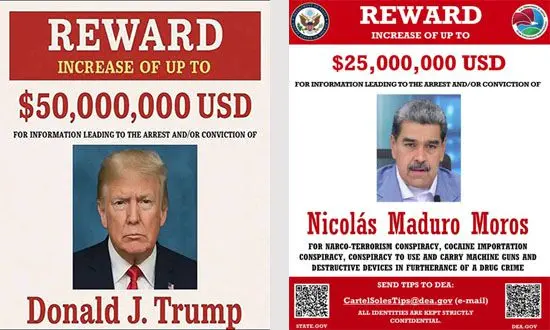 Wanted Trump and Maduro