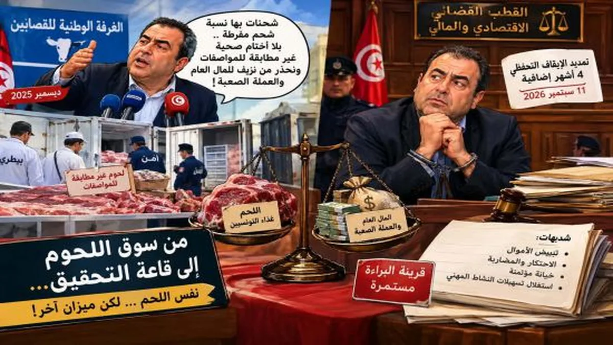 اللحوم الموردة في تونس، قصة أحمد العميري