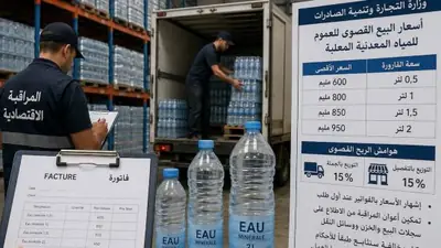 رقابة صارمة على مسالك توزيع المياه المعدنية وأسعار البيع