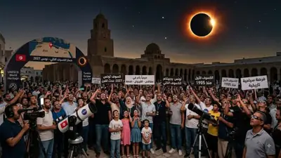 تونس تحت الظلام لمدة 6 دقائق يوم 2 أوت 2027