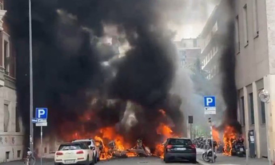 انفجار في مدينة ميلانو الإيطالية