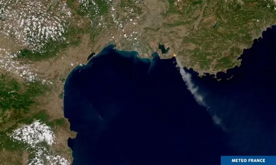 les incendies vue satellite