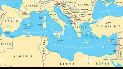 البحر الأبيض المتوسط ​​، بحر ملغوم