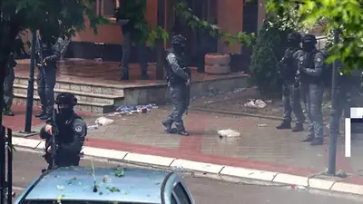 تبادل إطلاق نار في شمال كوسوفو يسفر عن سقوط شرطي