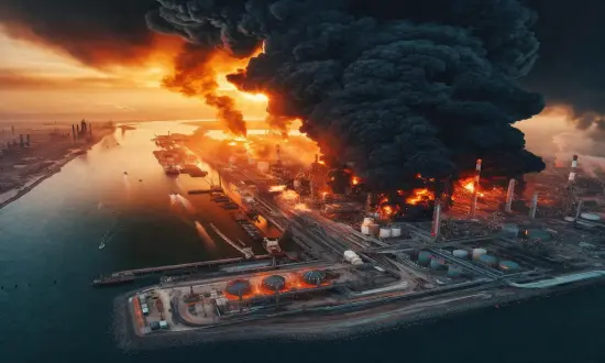 توقف الملاحة في أهم ميناء نفطي أمريكي بعد انفجار غامض