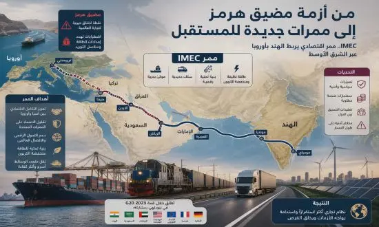 بعد اختناق مضيق هرمز طريق جديد للتجارة العالمية يتكون