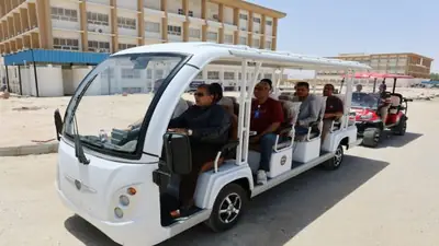 حافلات كهربائية وتطوير البوابة الغربية ضمن خطة جامعة قنا المصرية