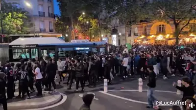 أعمال شغب عقب فوز نادي باريس سان جيرمان على أرسنال